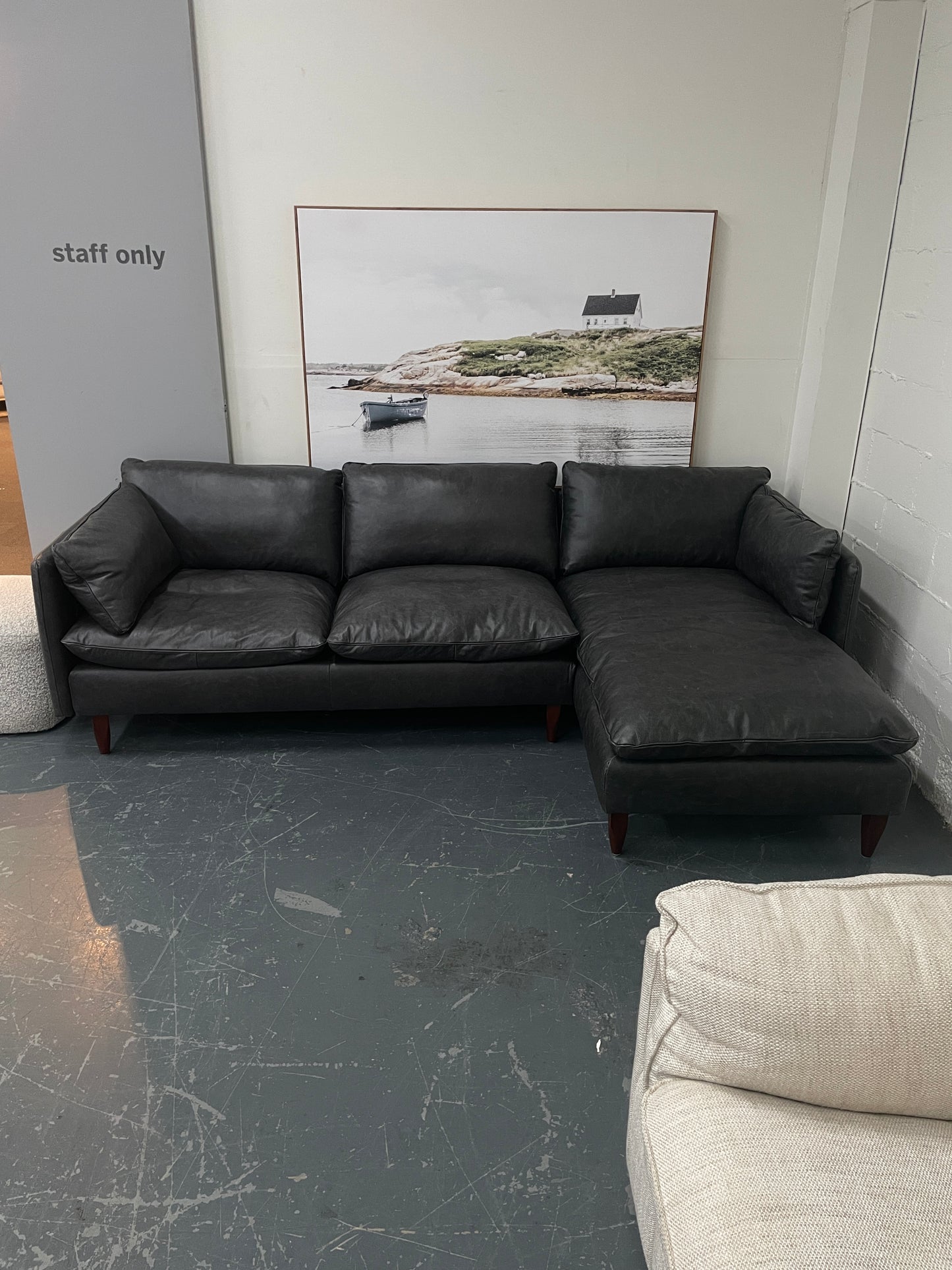 Freedom Ex-Display Eton Leather Modular Sofa