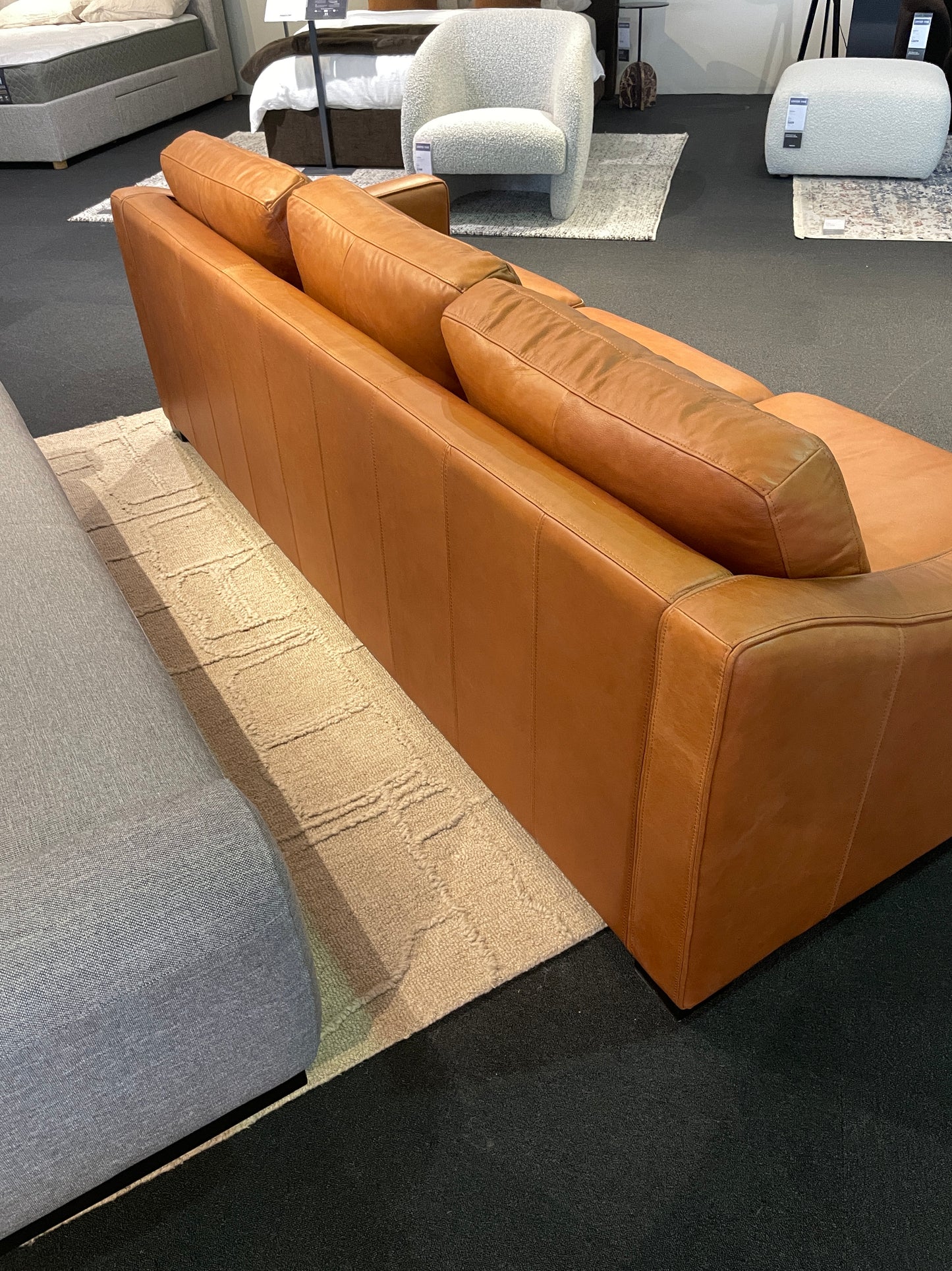 Freedom Ex-Display Autograph Leather 3 Seater Sofa