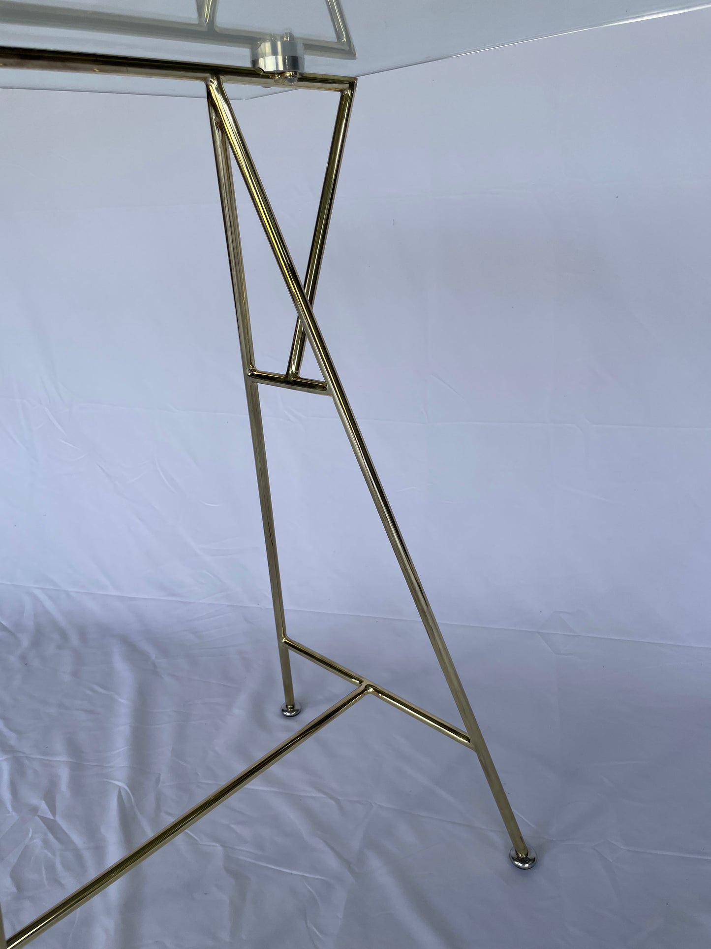 Freedom Glass Trestle Desk