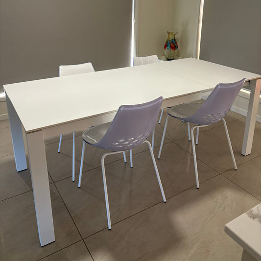 Baron Calligaris Extendable Table and 4 Dining Chairs