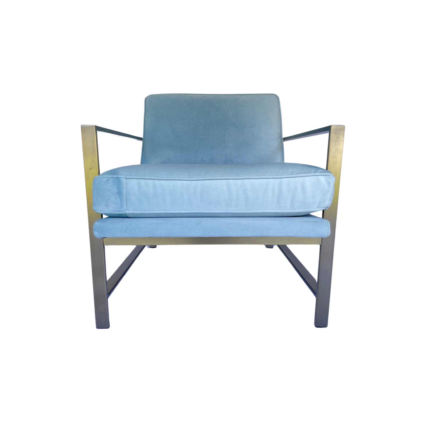 West Elm Mid Century Modern Velvet Chair