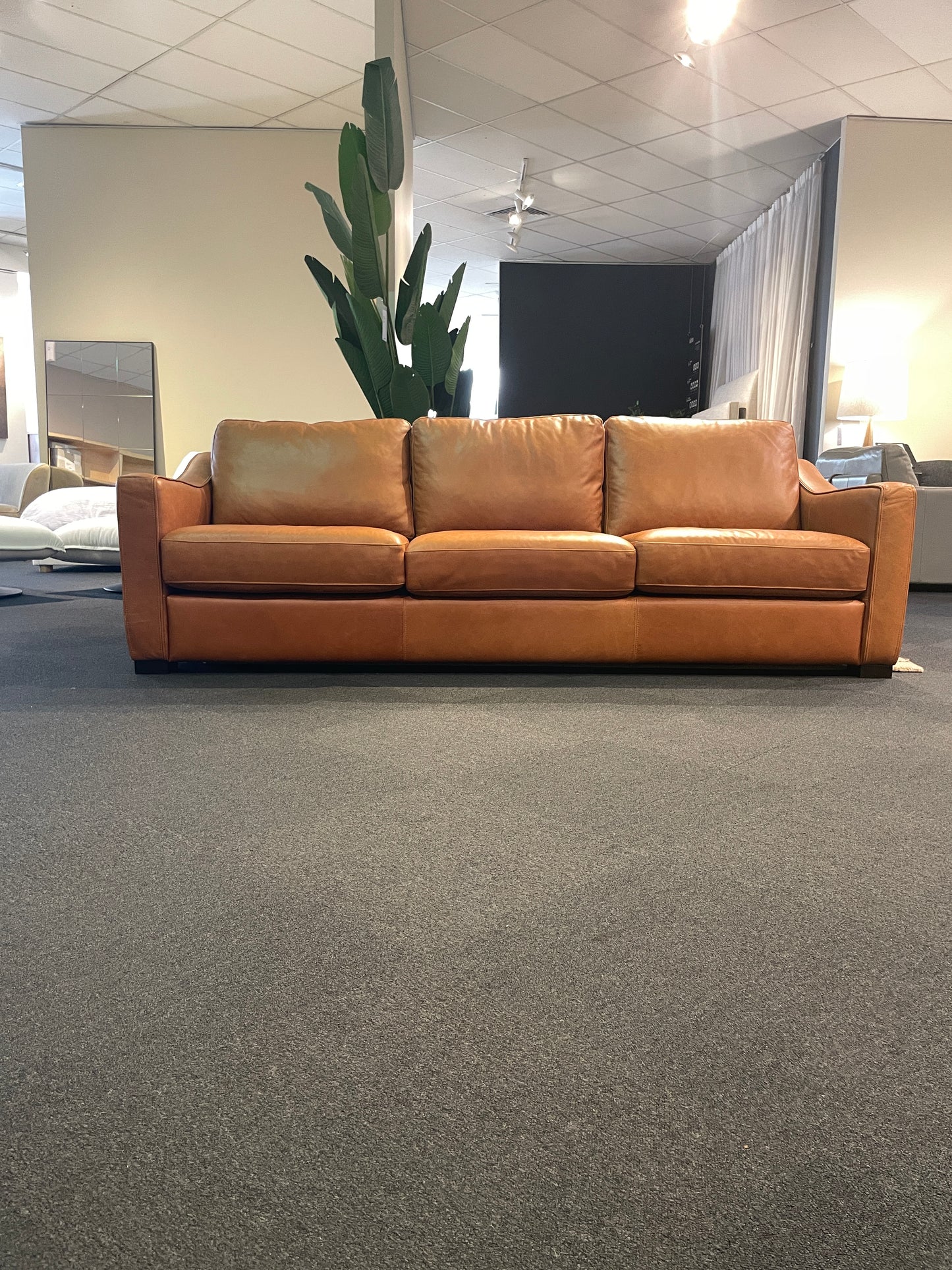 Freedom Ex-Display Autograph Leather 3 Seater Sofa