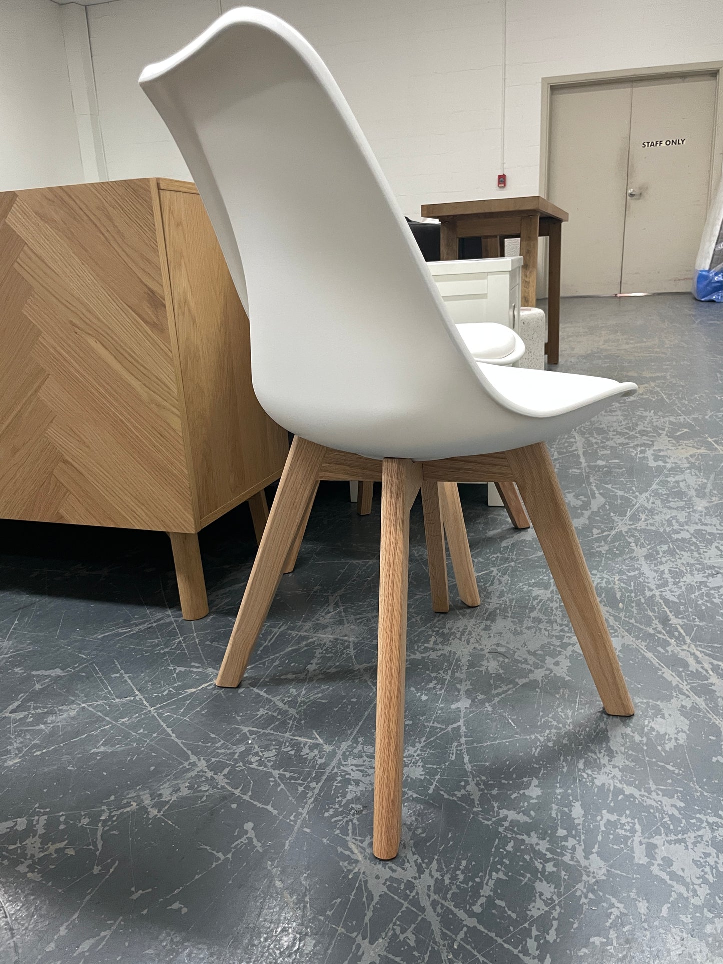 Freedom Ex-Display Brandon Dining Chair (White)