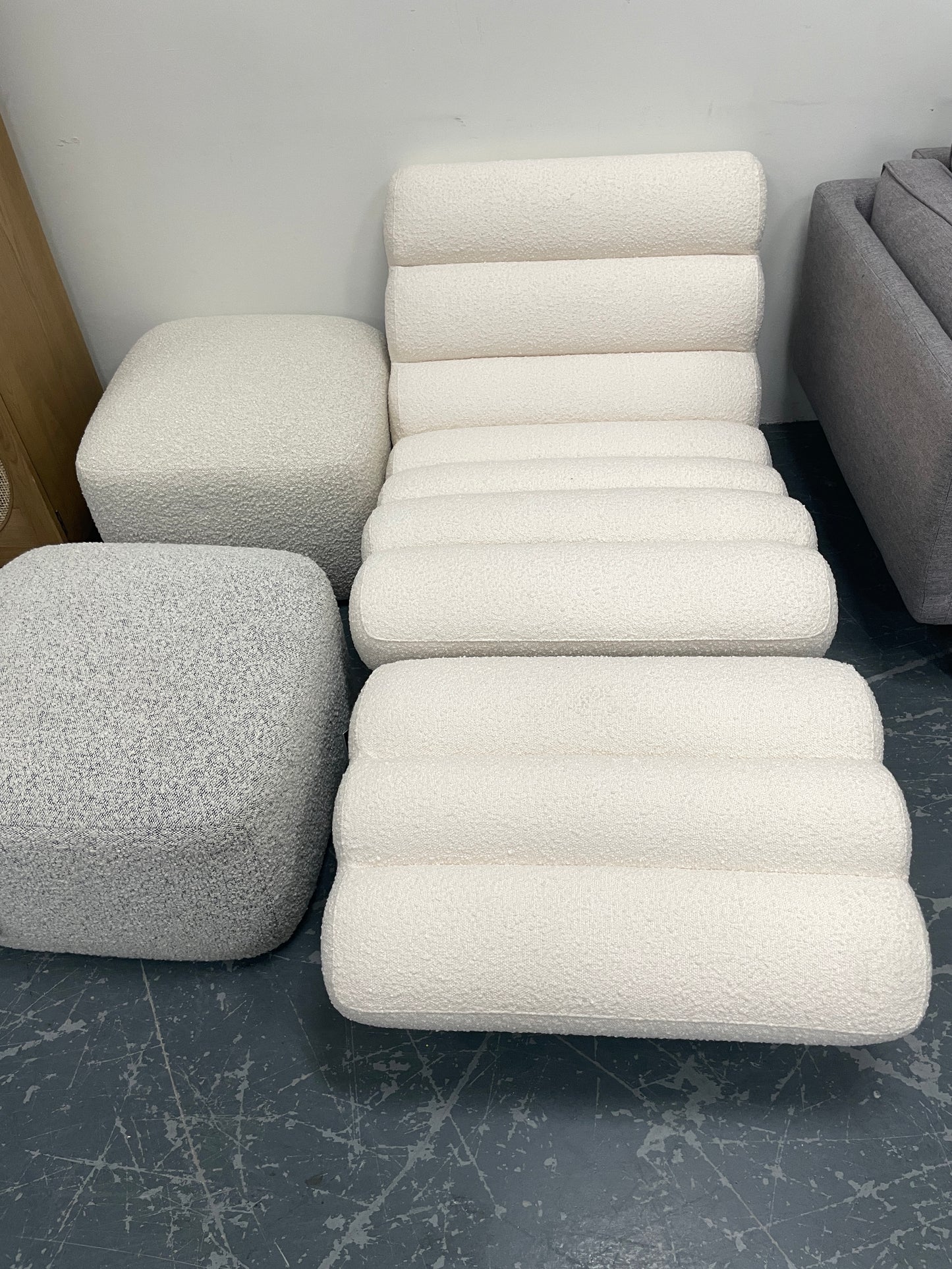 Freedom Ex-Display Mezzo Fabric Occasional Chair w/ Ottoman