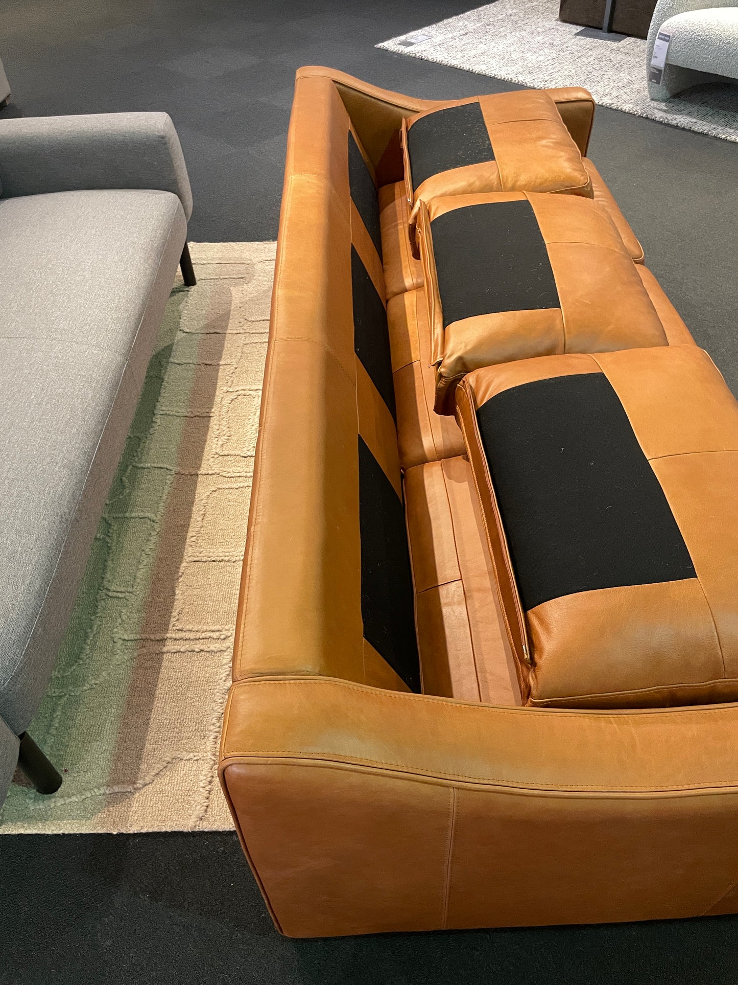Freedom Ex-Display Autograph Leather 3 Seater Sofa