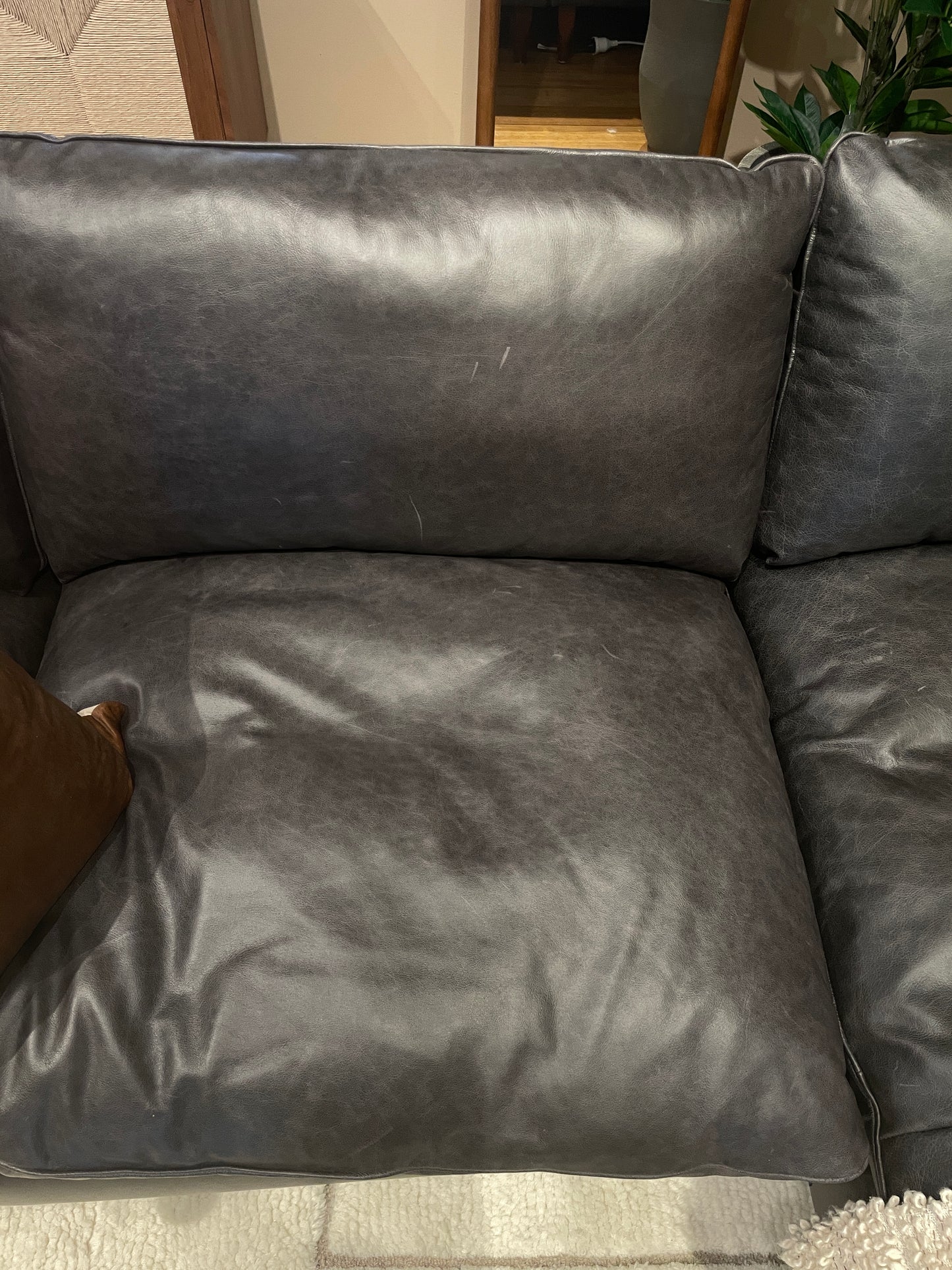 Freedom Ex-Display Eton Leather Modular Sofa