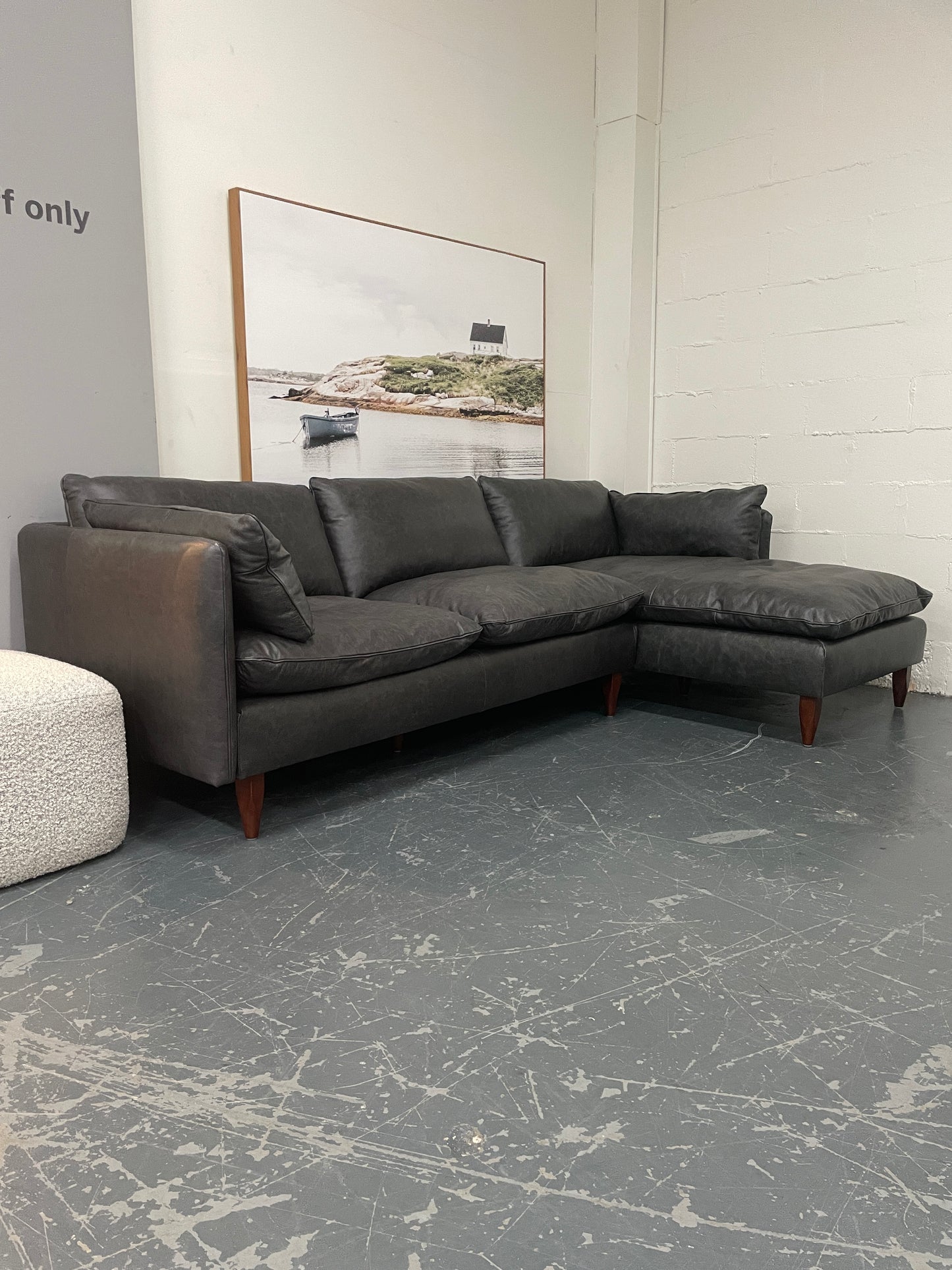 Freedom Ex-Display Eton Leather Modular Sofa