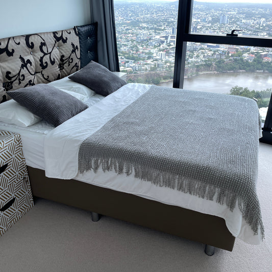 Domayne Queen Bed Ensemble w/ Tempur Mattress