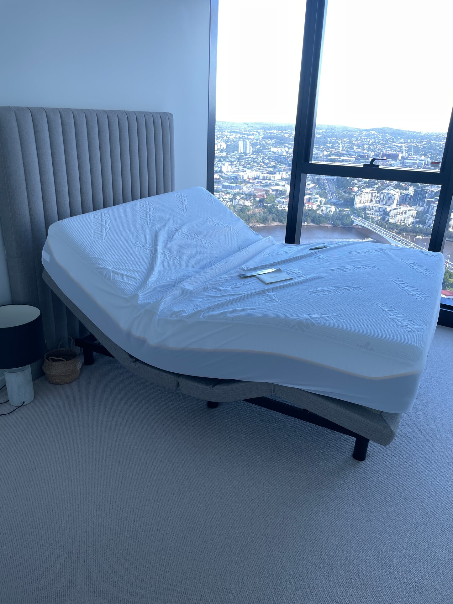 Domayne Adjustable Queen Bed w/ Tempur Sensation Luxe Mattress