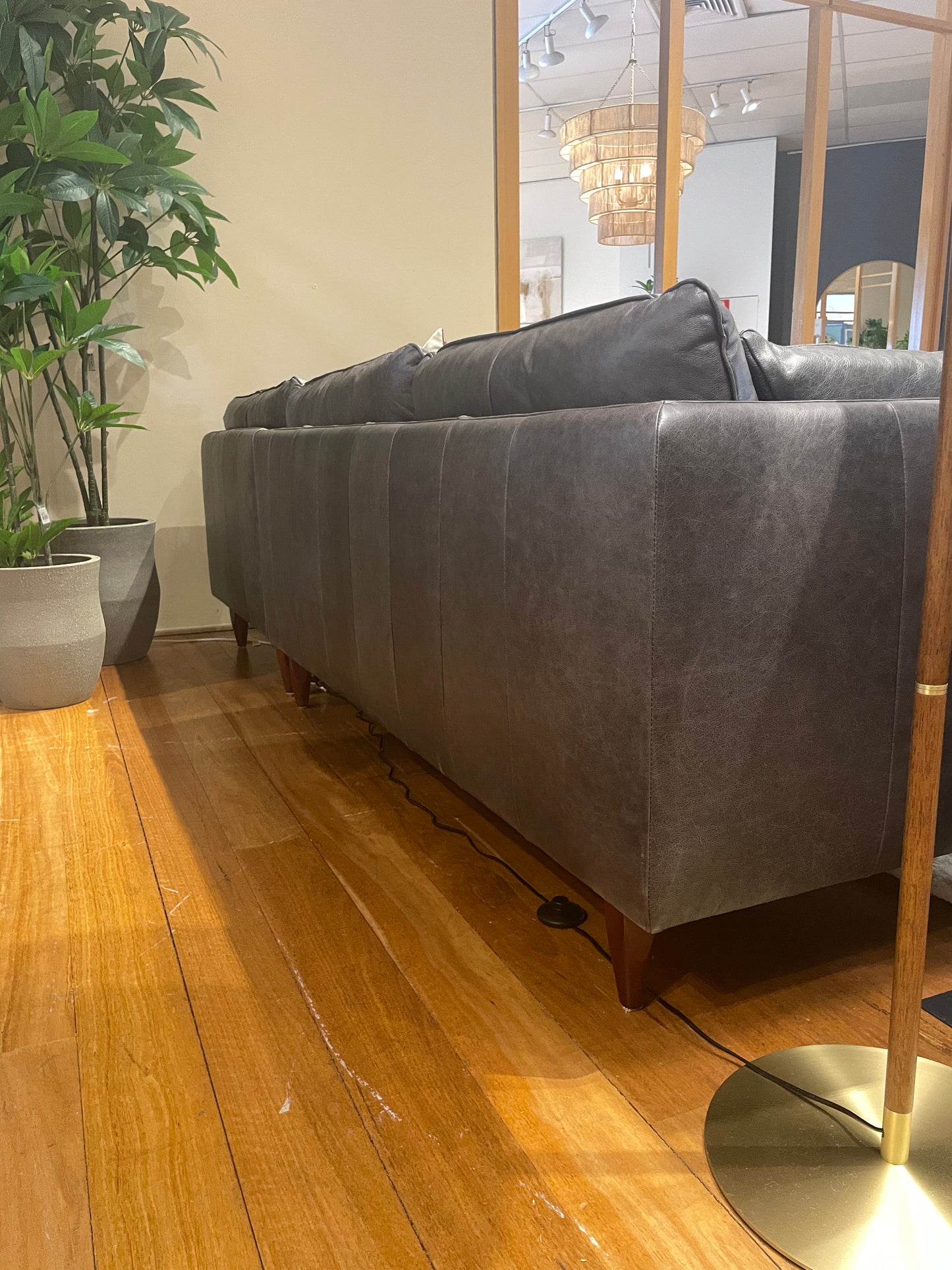Freedom Ex-Display Eton Leather Modular Sofa
