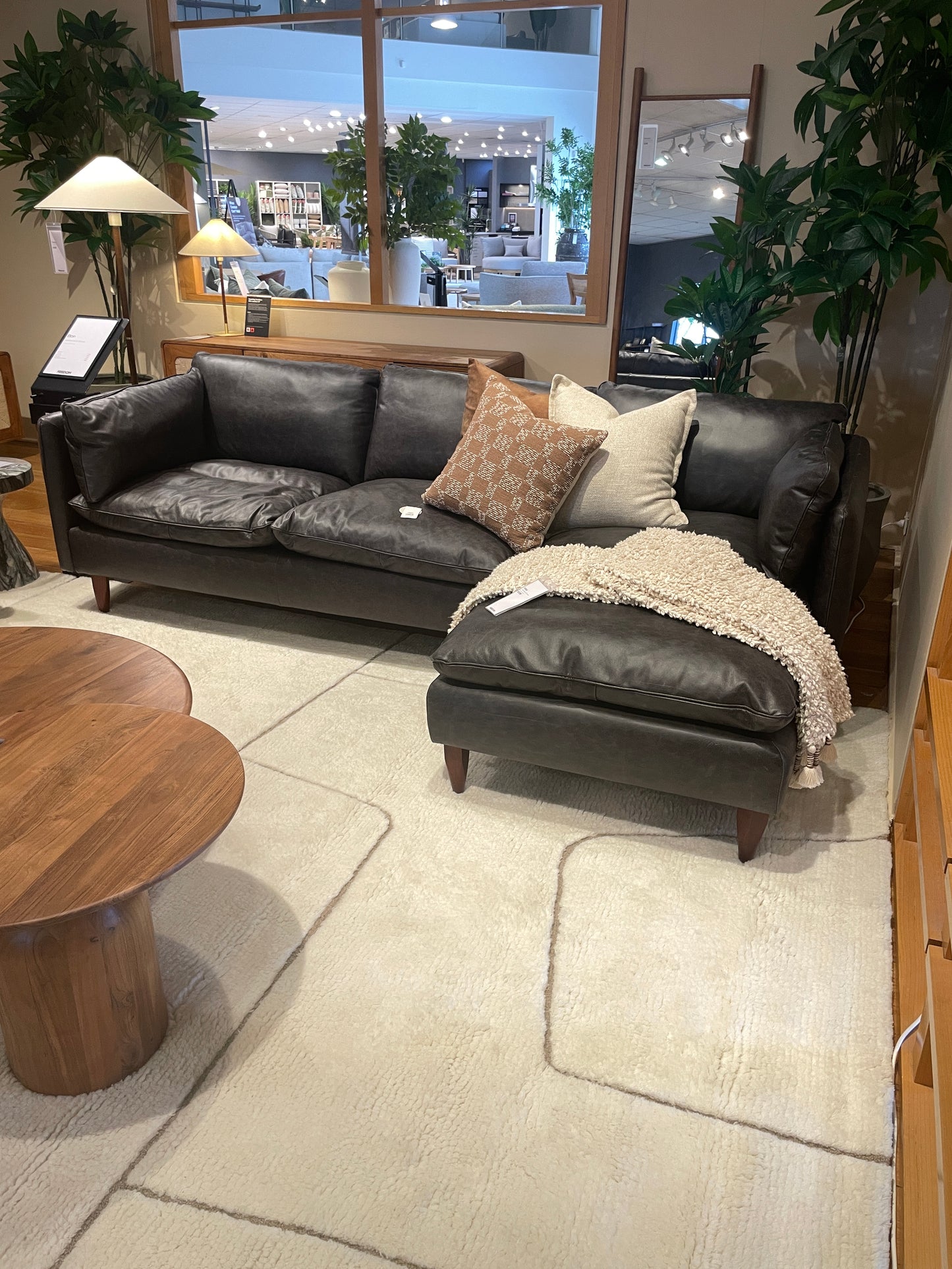 Freedom Ex-Display Eton Leather Modular Sofa