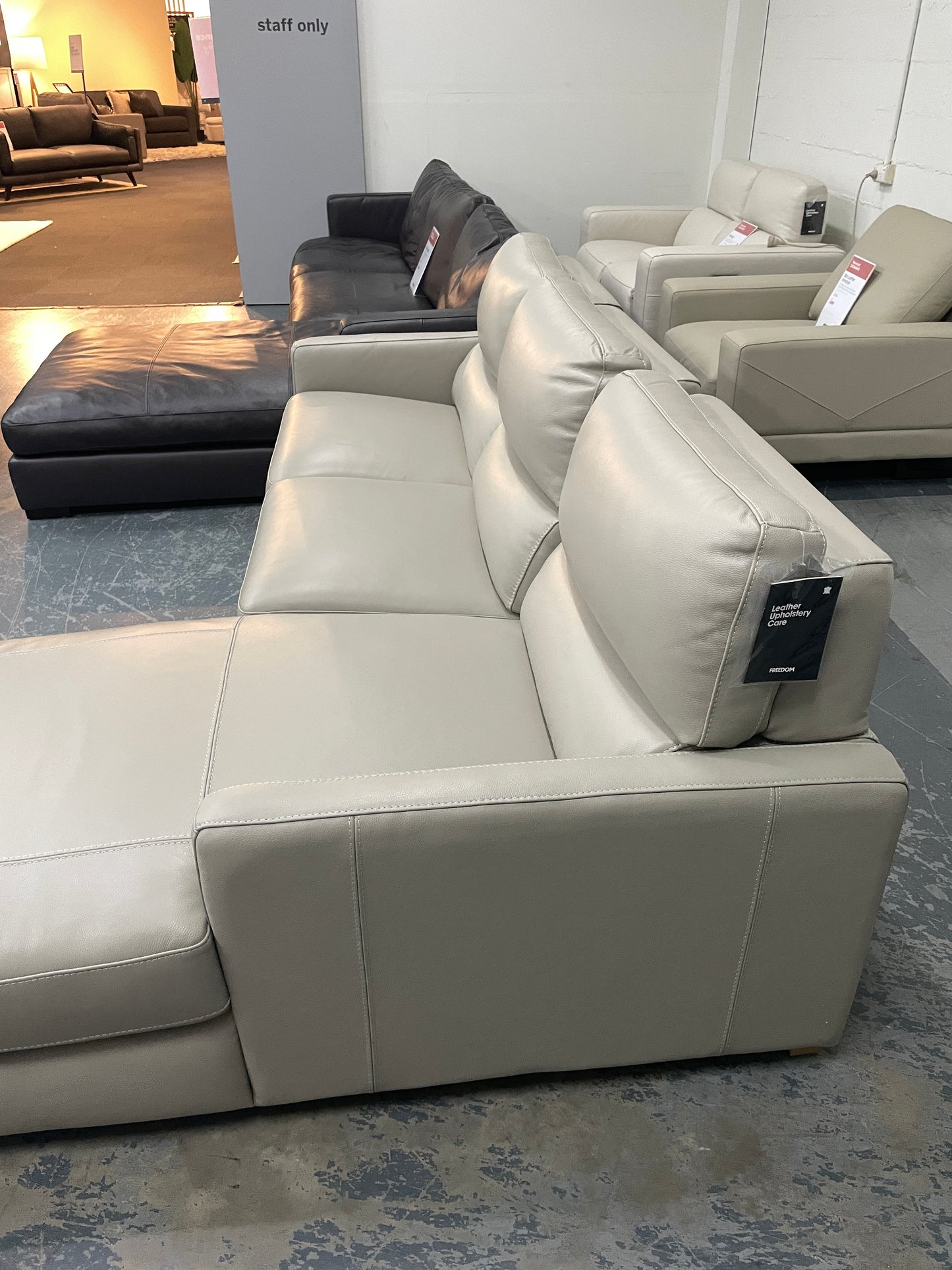 Freedom Ex-Display Autograph Leather Electric Recliner Modular