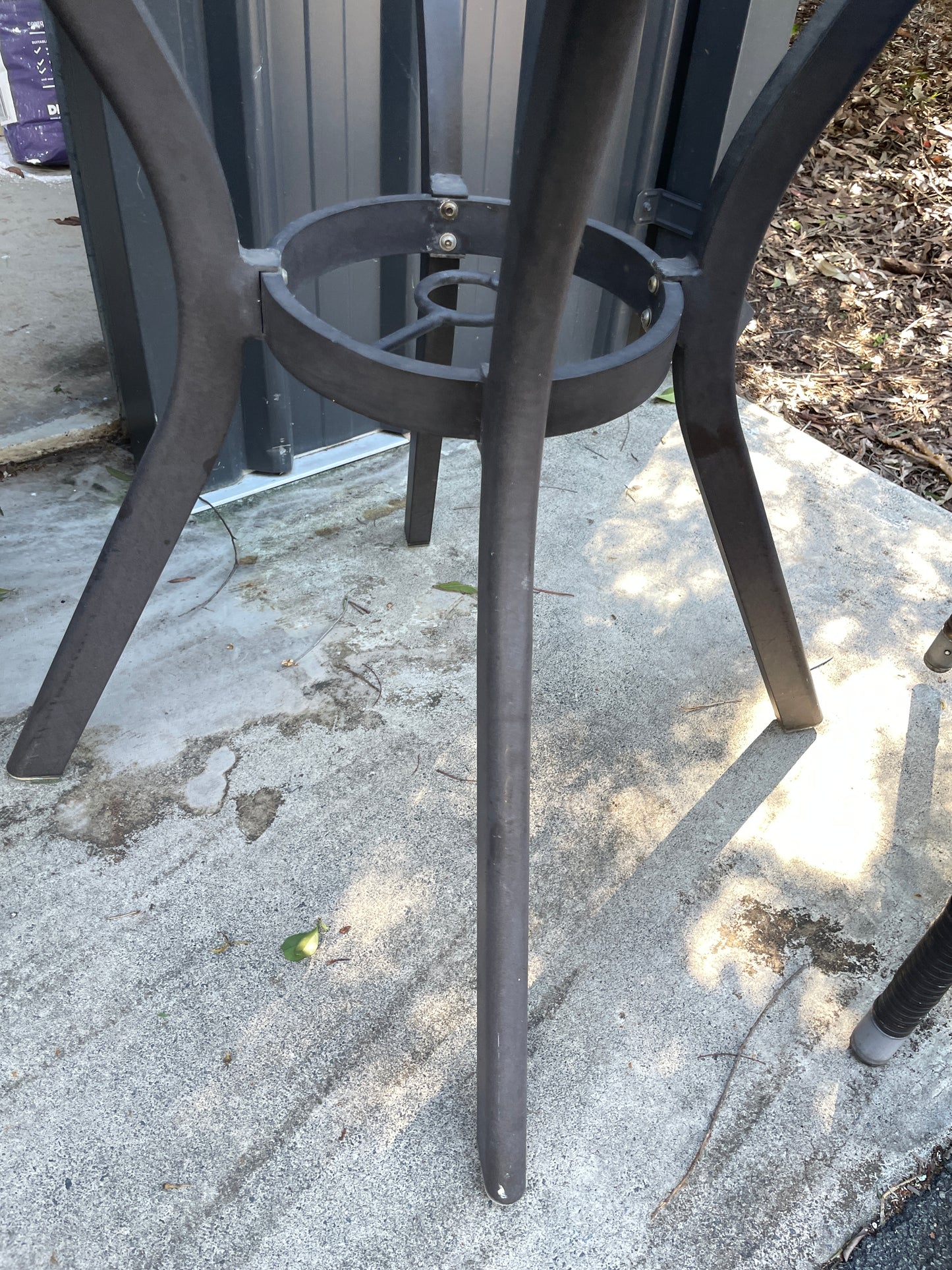 Outdoor Glass Tables and Rattan Chairs