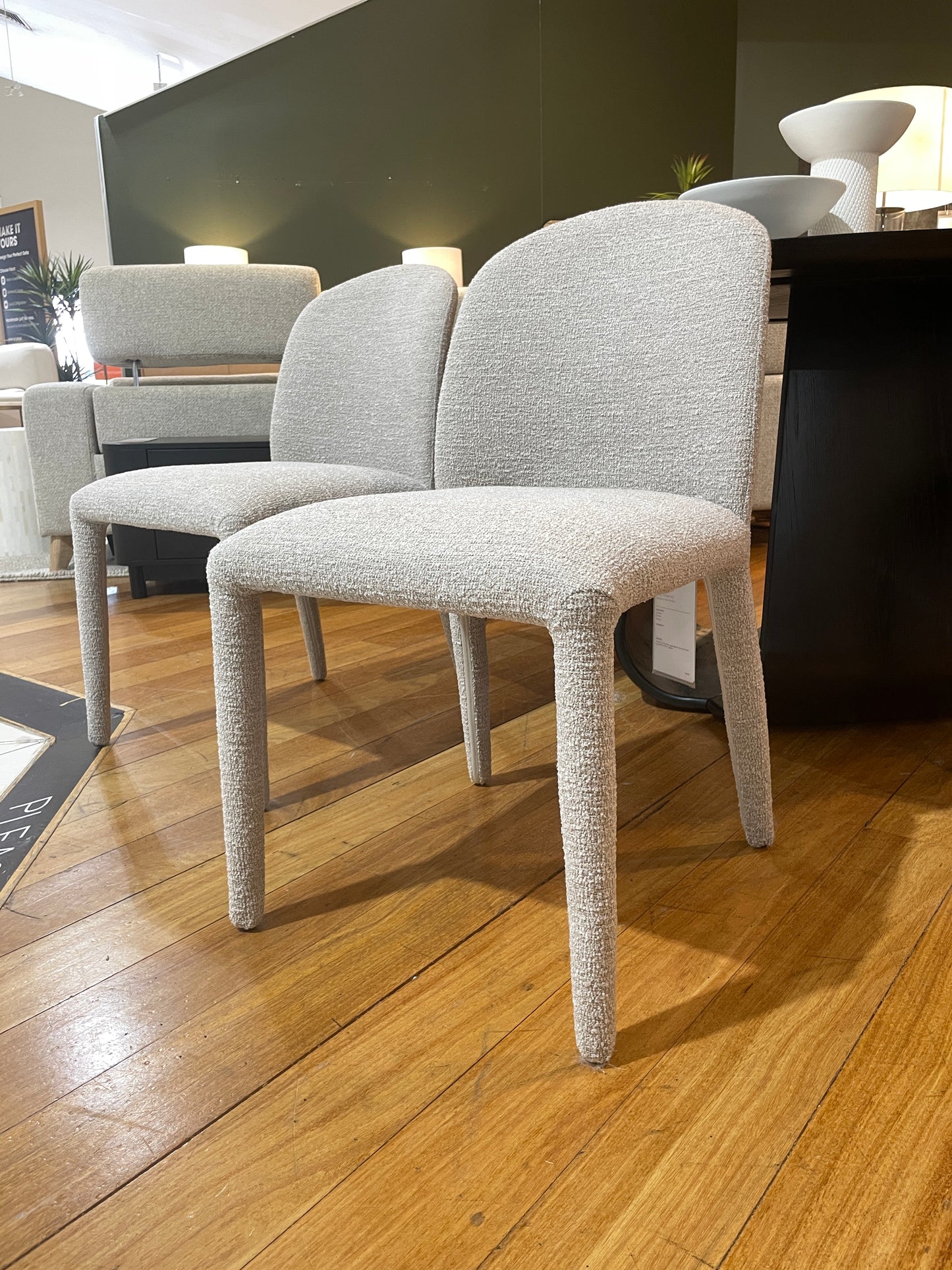 Freedom Ex-Display Avezzano Dining Chairs in Limestone (Set of 2)