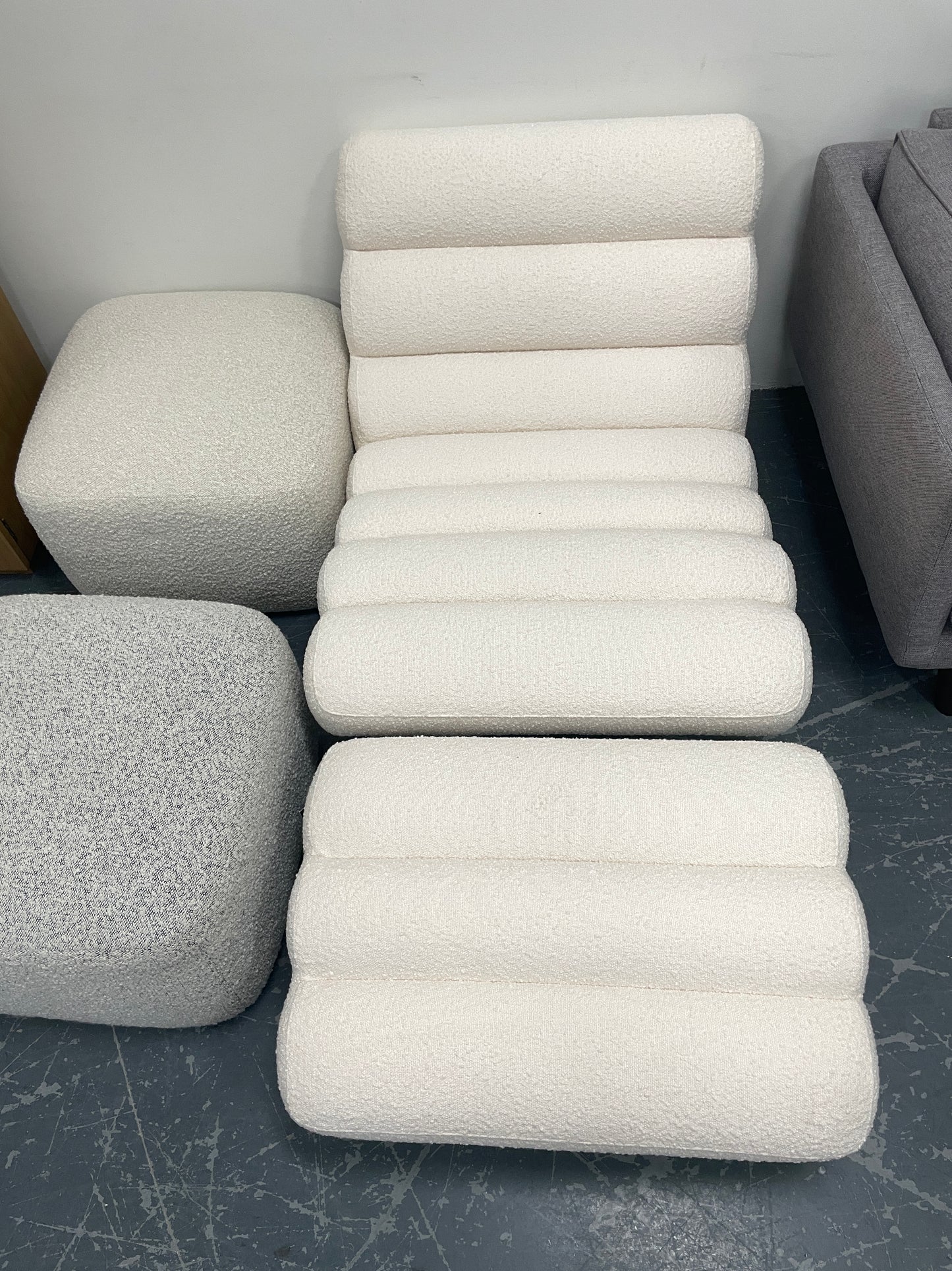 Freedom Ex-Display Mezzo Fabric Occasional Chair w/ Ottoman