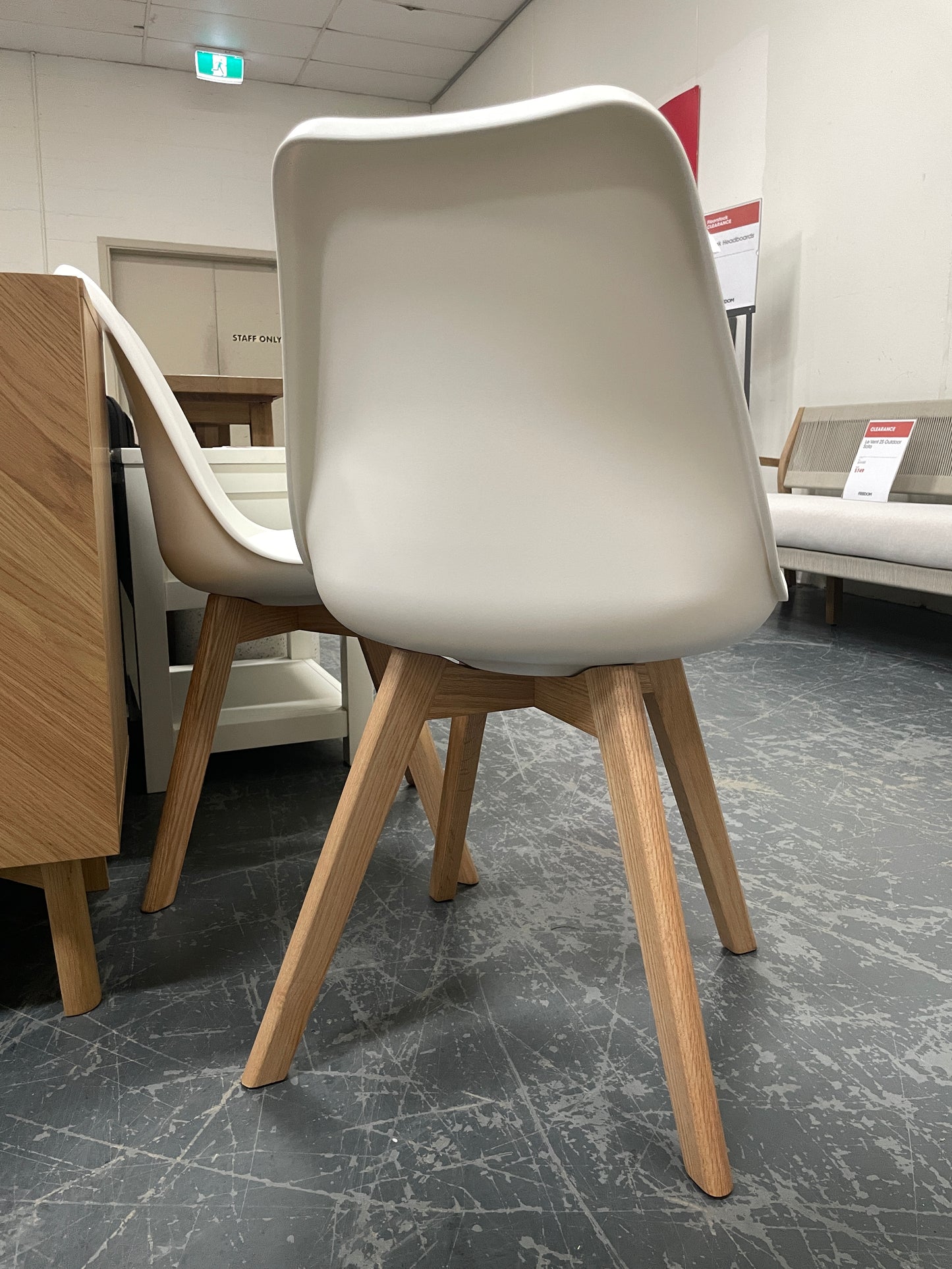 Freedom Ex-Display Brandon Dining Chair (White)