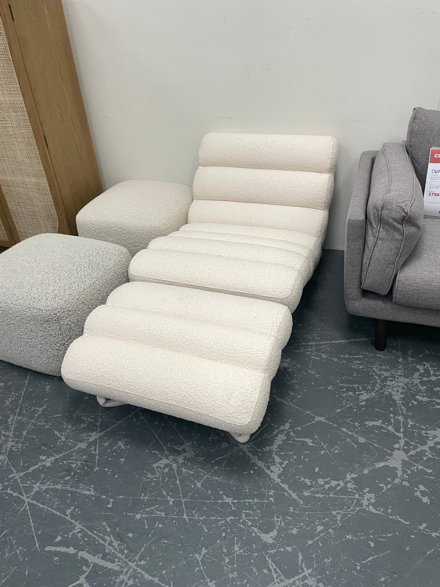 Freedom Ex-Display Mezzo Fabric Occasional Chair w/ Ottoman