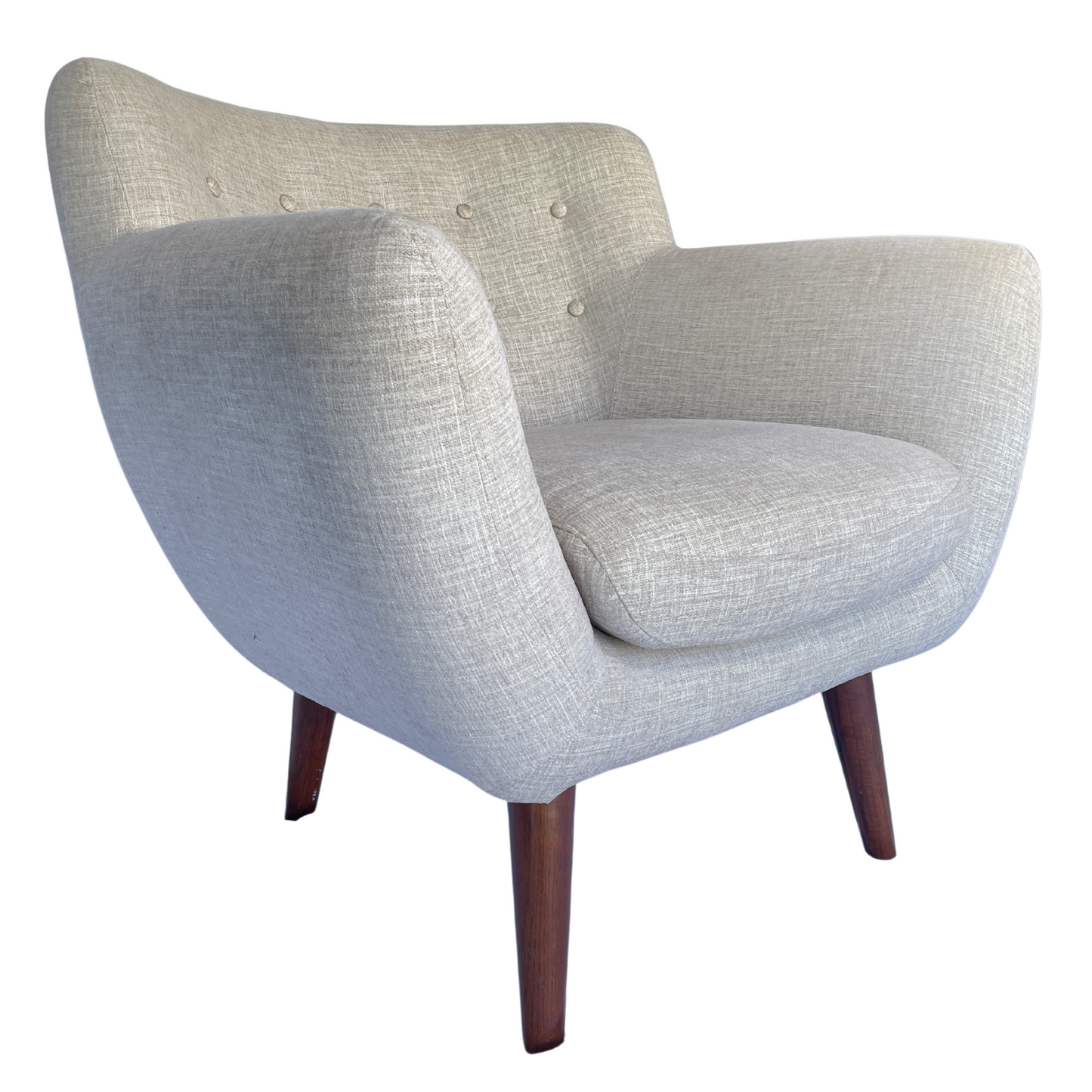 Dare Gallery Beige Grey Retro Occasional Chair