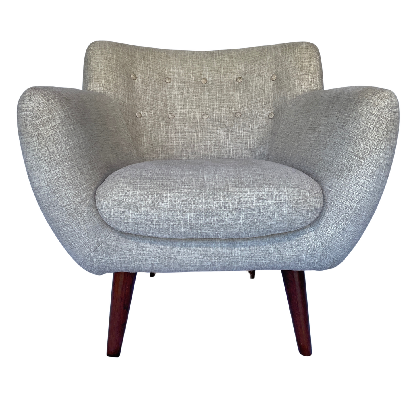 Dare Gallery Beige Grey Retro Occasional Chair