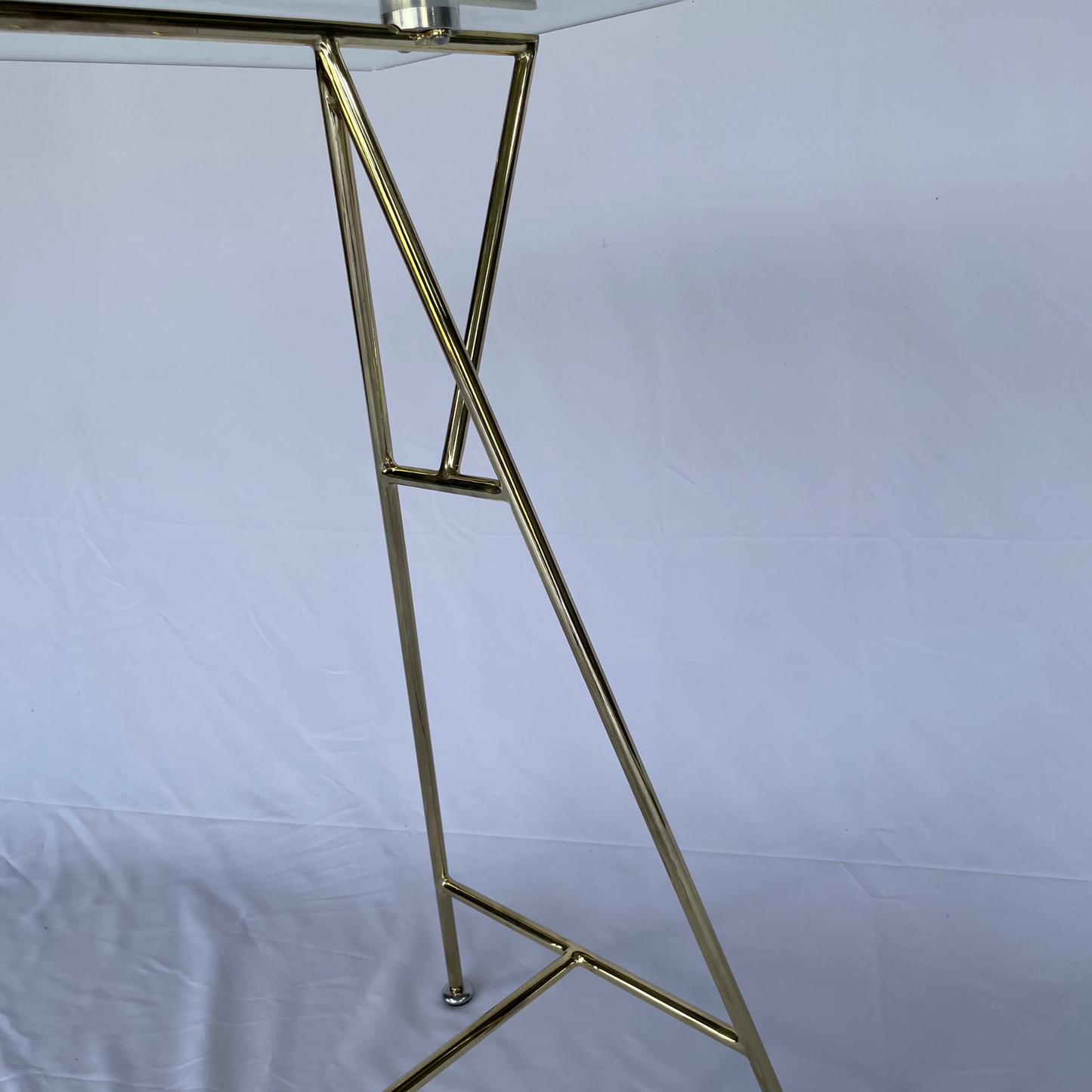 Freedom Glass Trestle Desk