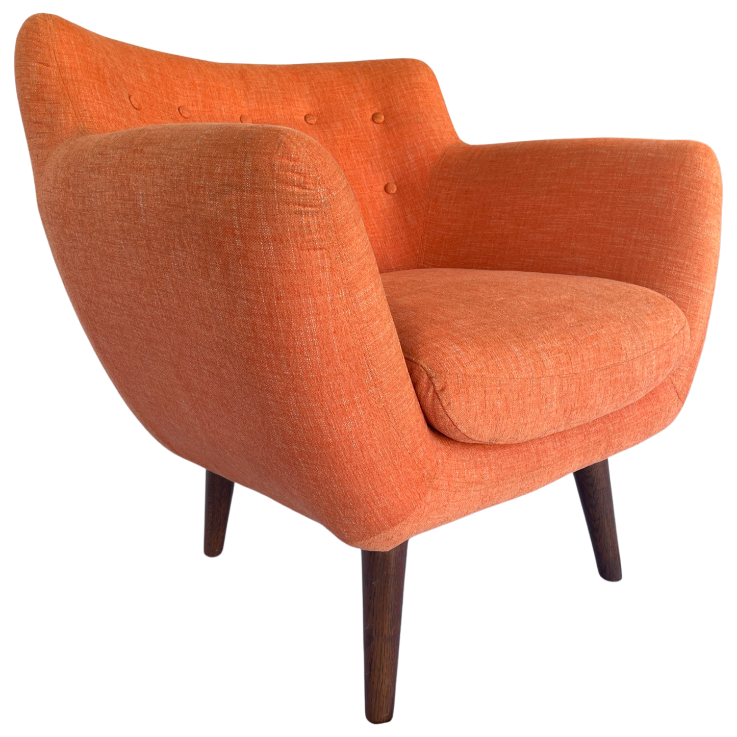 Dare Gallery Orange Retro Occasional Chair