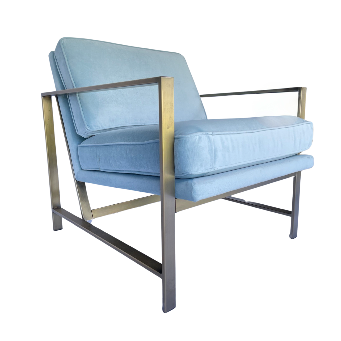 West Elm Mid Century Modern Velvet Chair