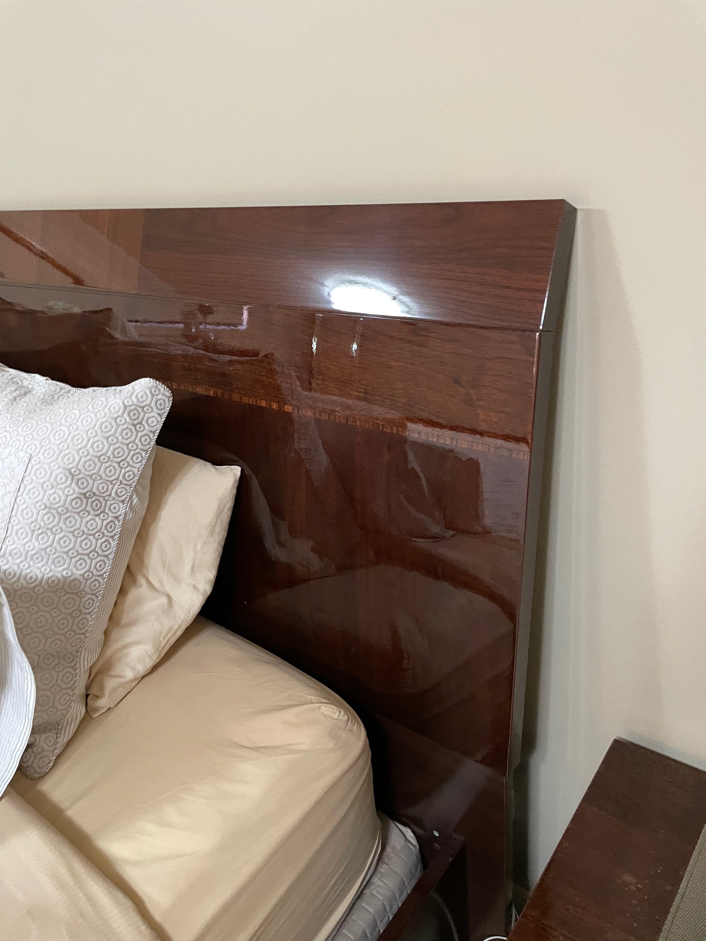Polished King Bed and Bedside Tables