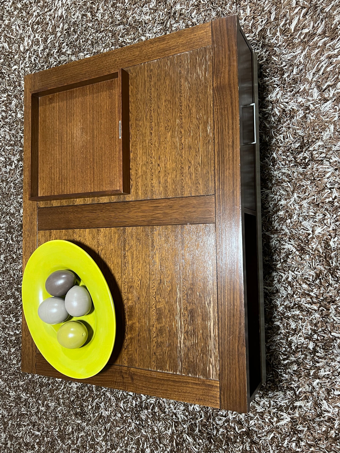 Brown Tones Shaggy Rug