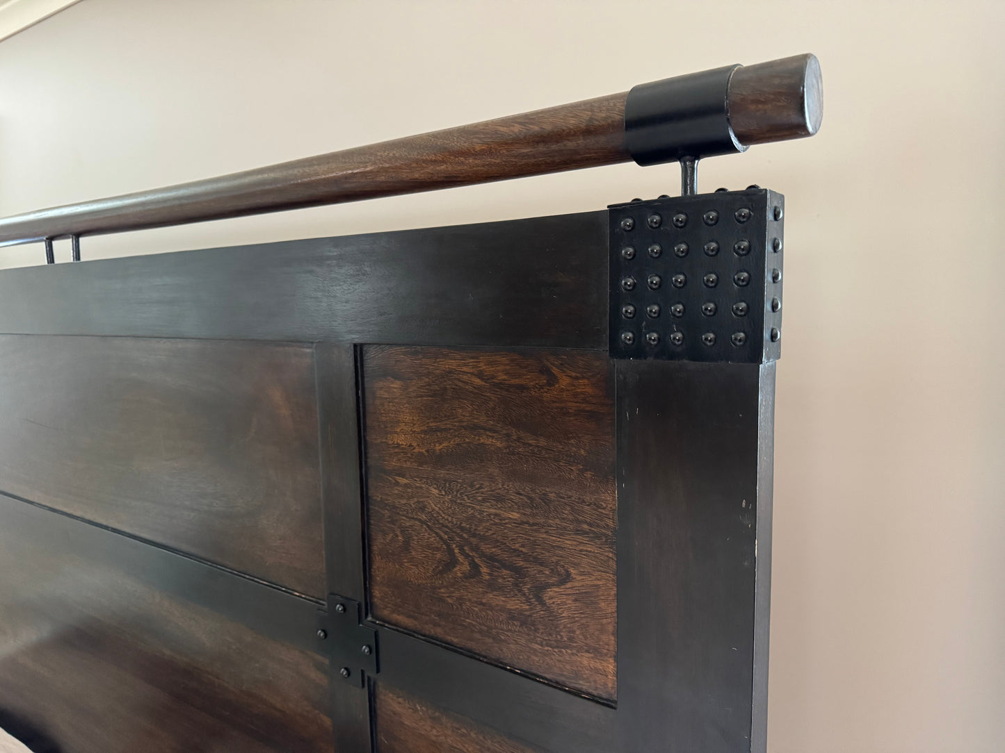 Rustic Industrial King Bedframe