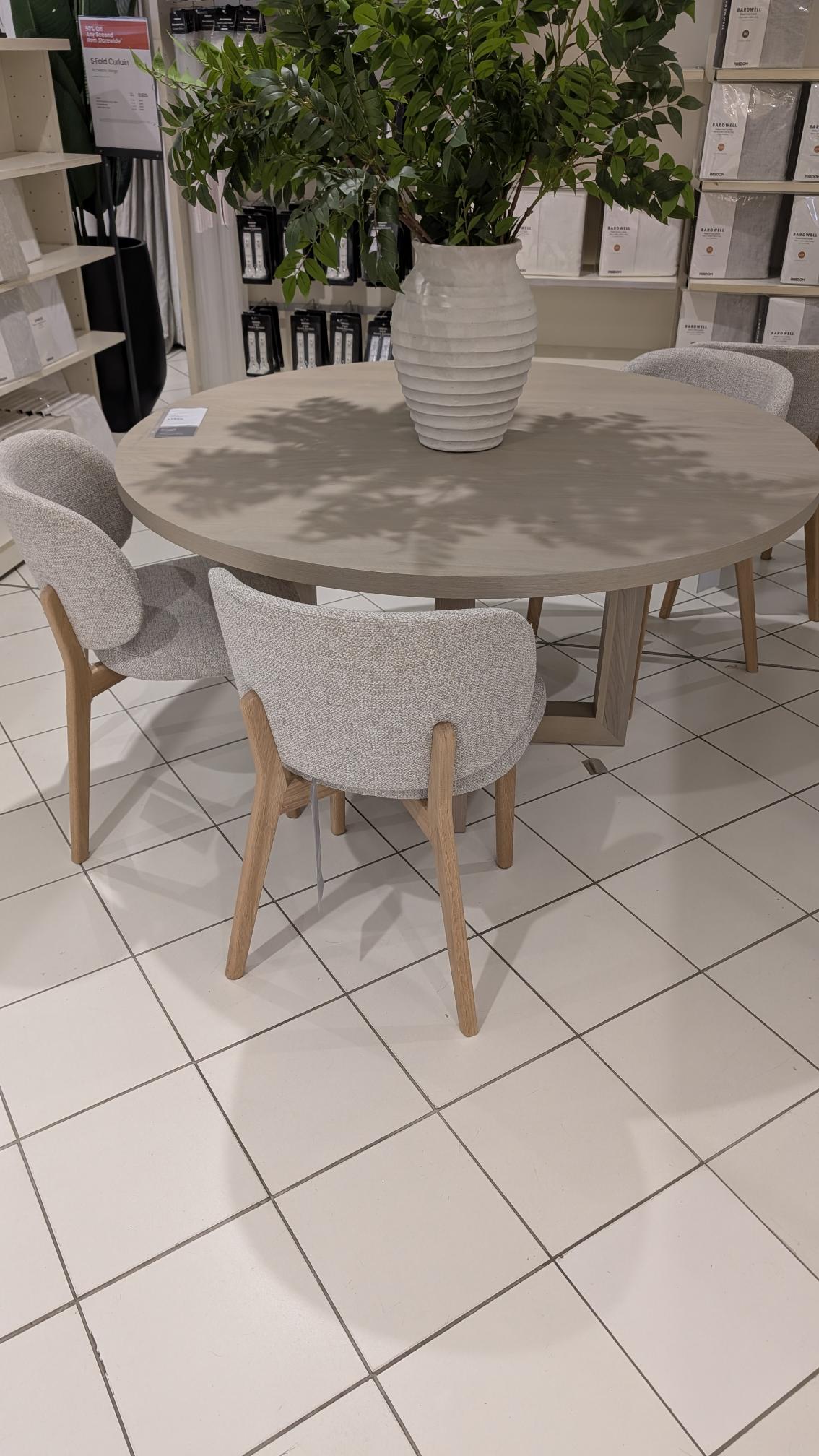 Freedom Ex-Display Cove II Dining Table (Washed Ash)