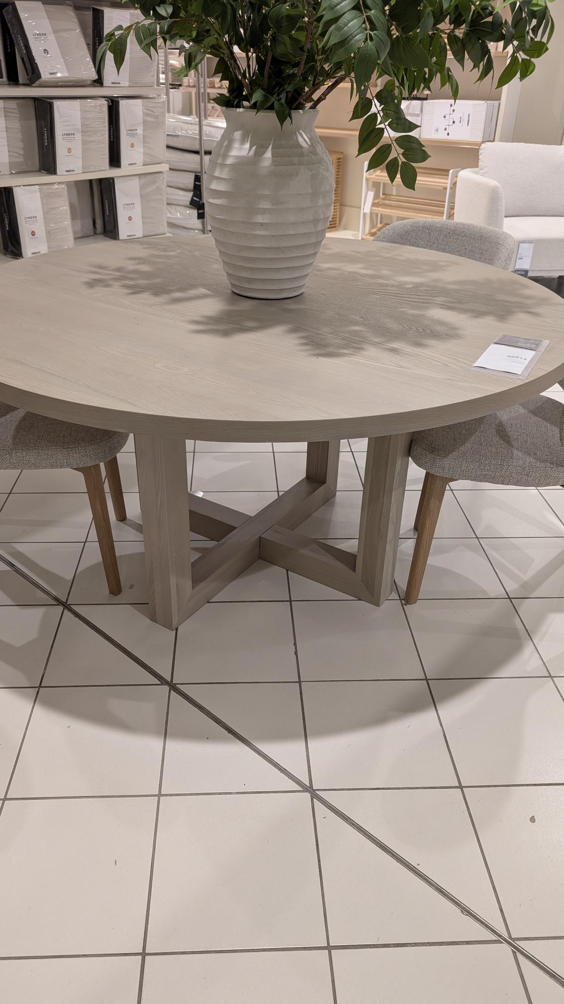 Freedom Ex-Display Cove II Dining Table (Washed Ash)