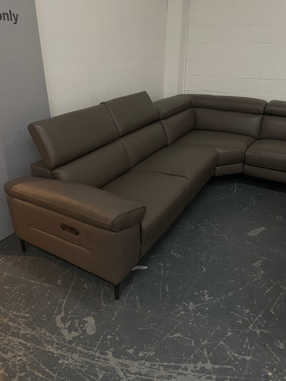 Freedom Clearance Cora Leather Electric Modular Recliner Sofa