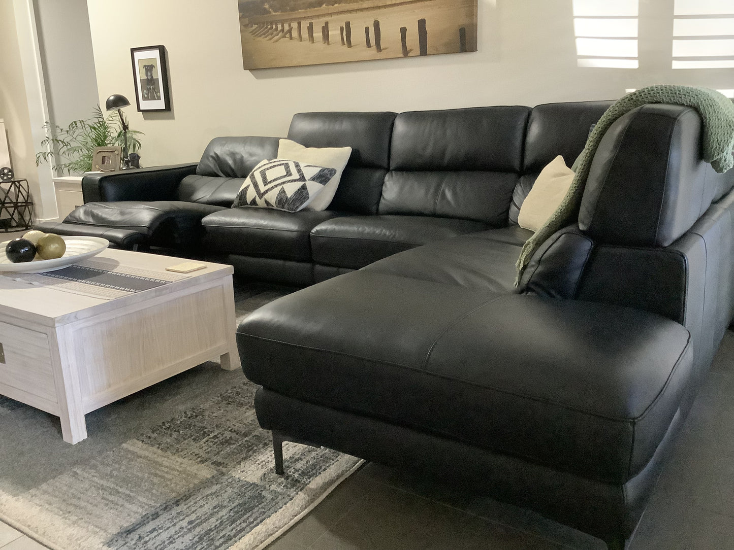 Freedom Leather Lounge w/ Recliner