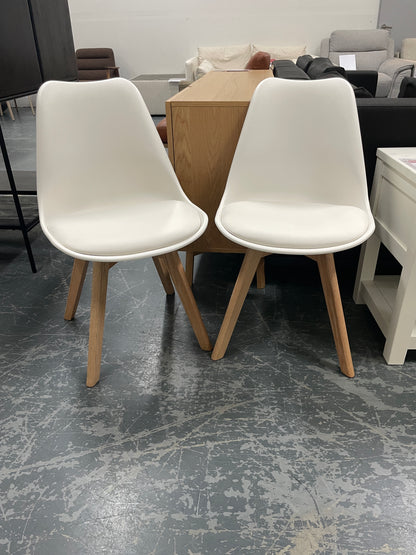 Freedom Ex-Display Brandon Dining Chair (White)