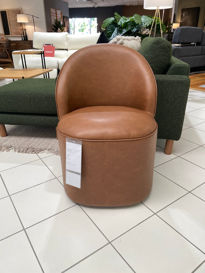 Freedom Ex-Display Sweeney Swivel Dining Chair (Tan)