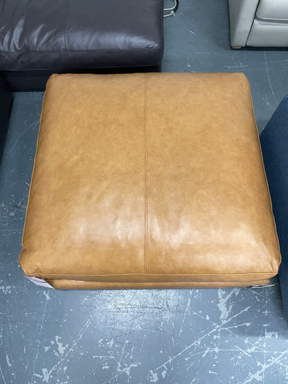 Freedom CR Long Island Leather Tan Ottoman