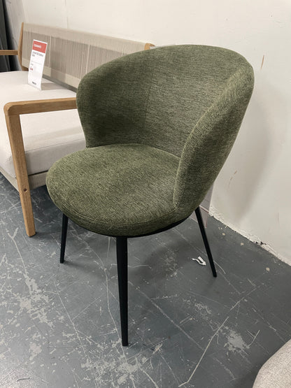 Freedom Ex-Display Selena Carver Dining Chair (Green)