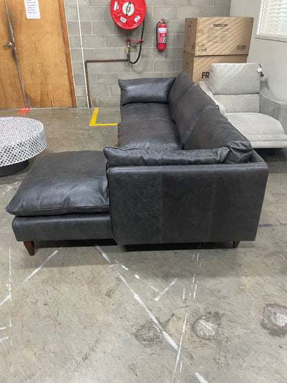 Freedom Ex-Display Eton Leather Modular Sofa