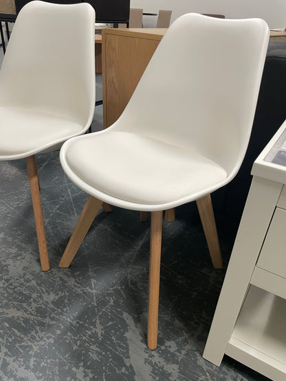 Freedom Ex-Display Brandon Dining Chair (White)
