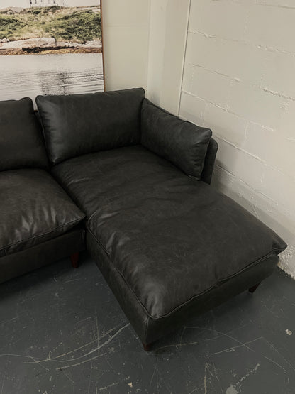 Freedom Ex-Display Eton Leather Modular Sofa