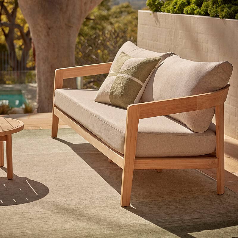 Freedom PCR Outdoor Sofa 3 Seater Teak Natural