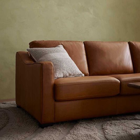 Freedom Ex-Display Autograph Leather 3 Seater Sofa