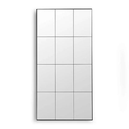 Freedom Grid Floor Mirror Black
