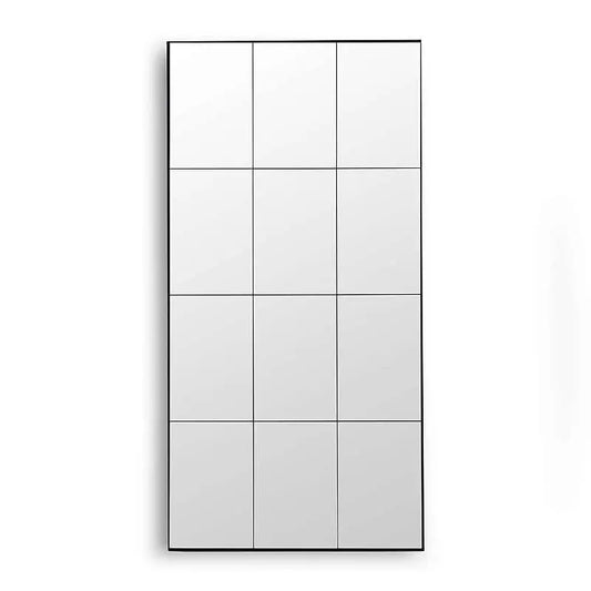 Freedom Grid Floor Mirror Black