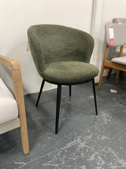 Freedom Ex-Display Selena Carver Dining Chair (Green)
