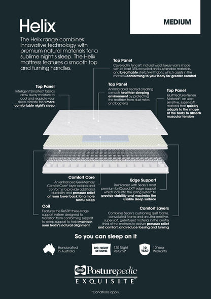 Freedom PCR Sealy Helix Medium Mattress King Size