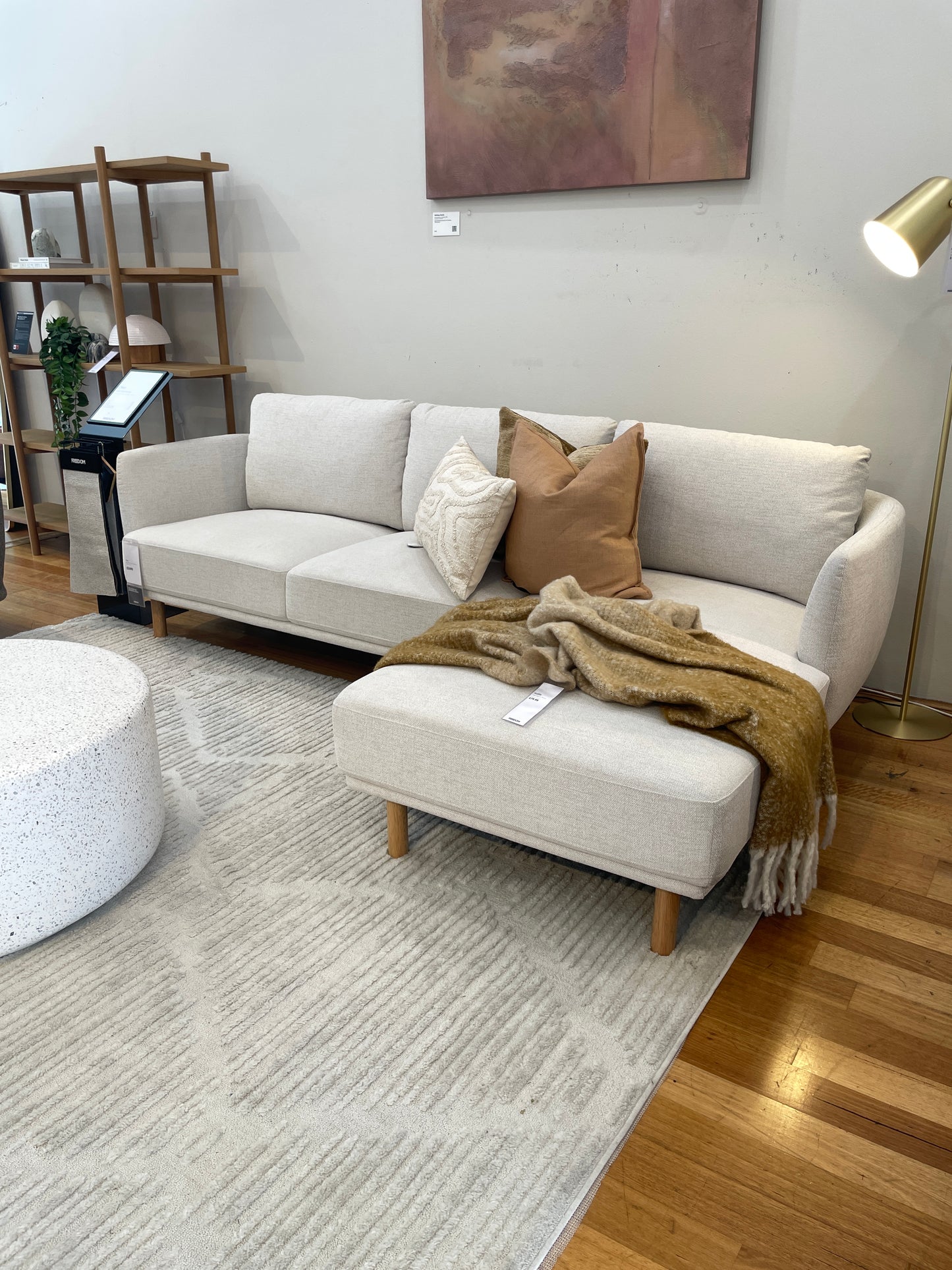 Freedom Ex-Display Cleo 2.5 Seat Modular Sofa with Chaise