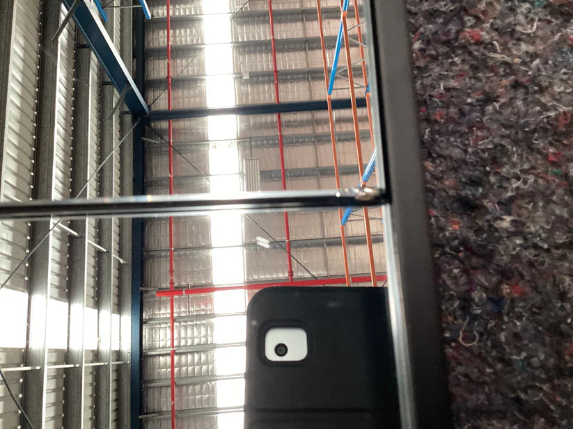 Freedom Grid Floor Mirror Black