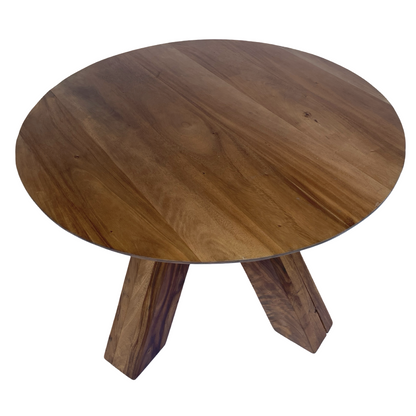 Coco Republic Hunter Suar Round Timber Dining Table 1.2m