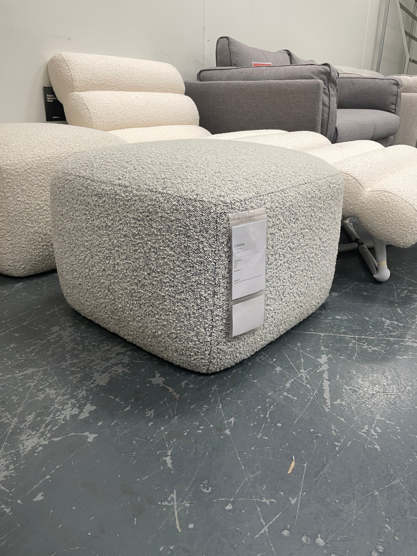Freedom Ex-Display Cobble Ottoman